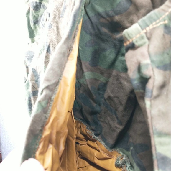 American Field Men's Button Front Camo Vest Green S Hunting Shooting Vintage - Picture 10 of 15